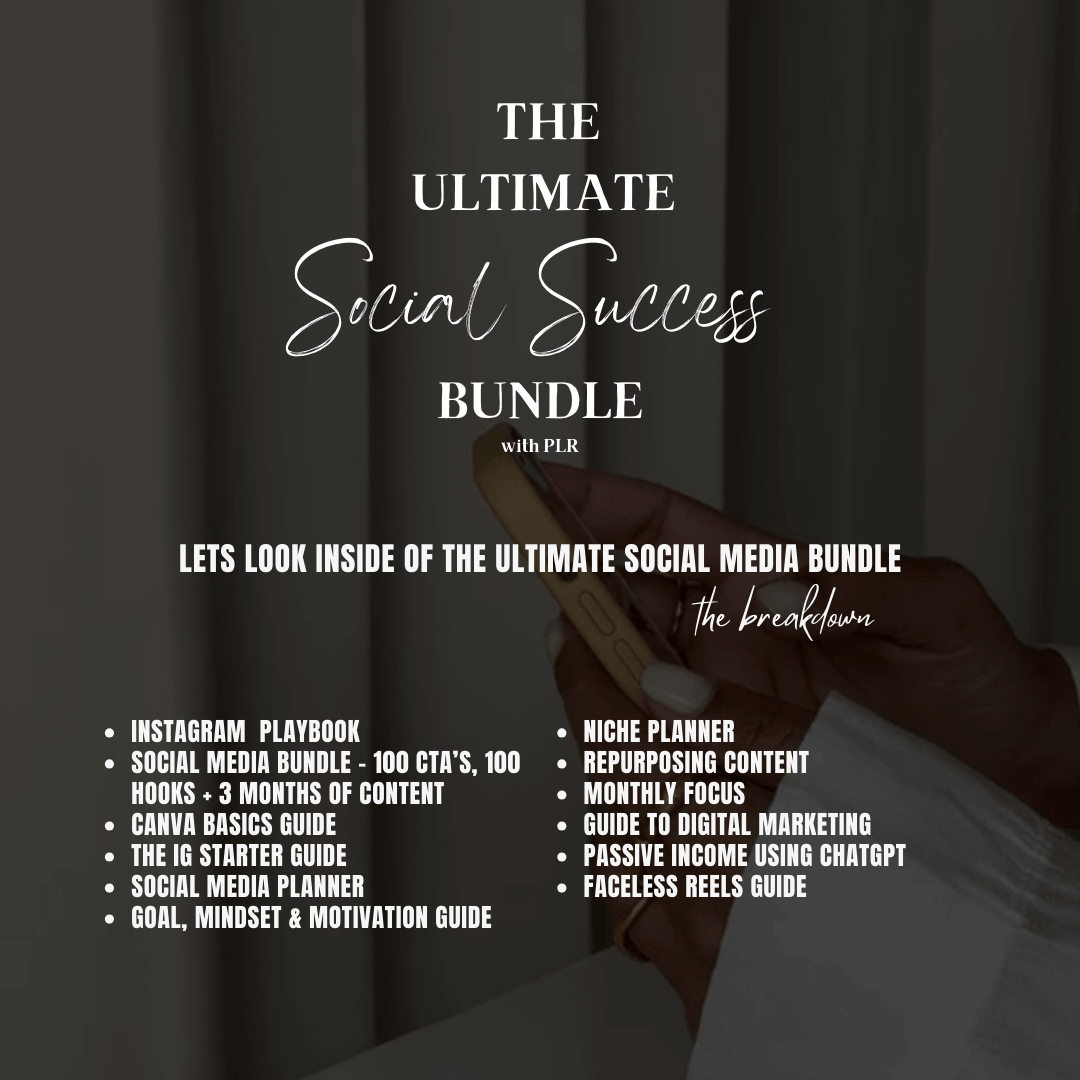 The Ultimate Social Success Bundle - With PLR