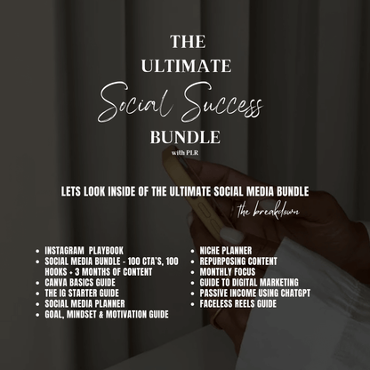 The Ultimate Social Success Bundle - With PLR