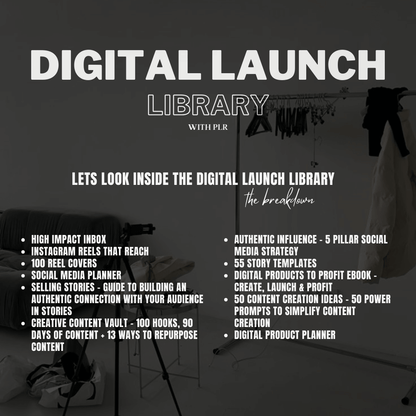 Digital Launch Library - With PLR